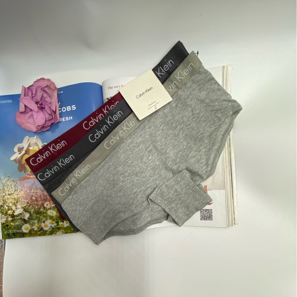 - NEW Calvin Klein Motive Cotton Stretch BoyShorts 3pc